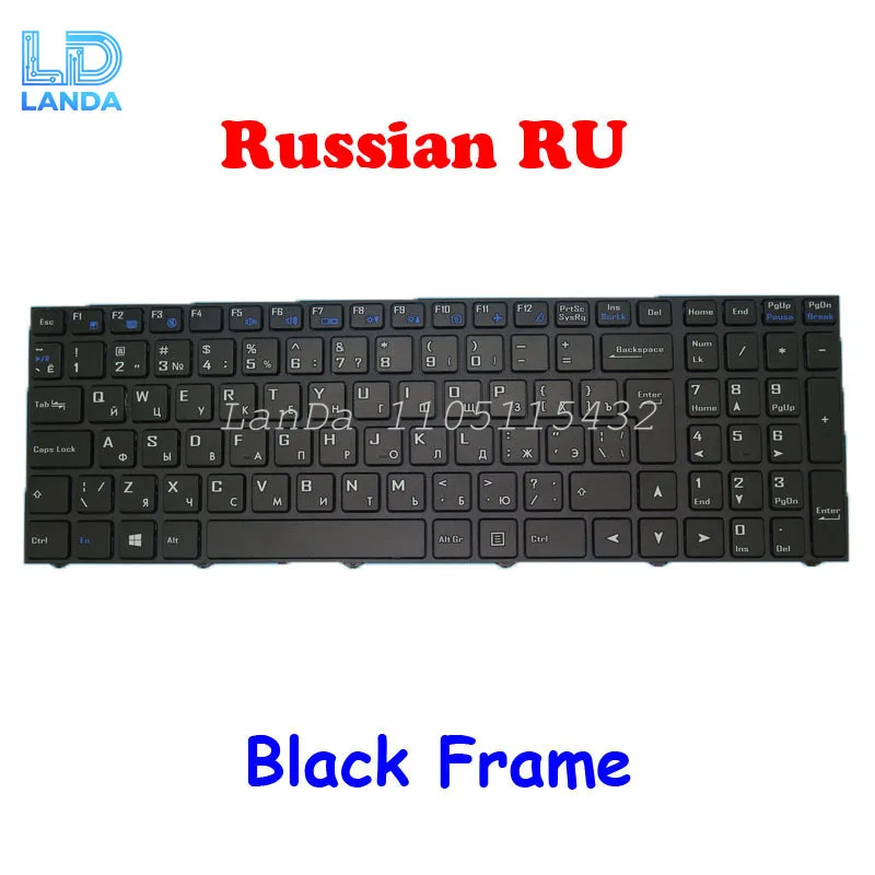 

RU US ND TR Keyboard For CLEVO NJ50CU NI70MU CVM18H86SU-4302 6-80-NJ500-280-1 CVM18H86SU-4306 6-80-NJ510-280-1 CVM18H83US-4302