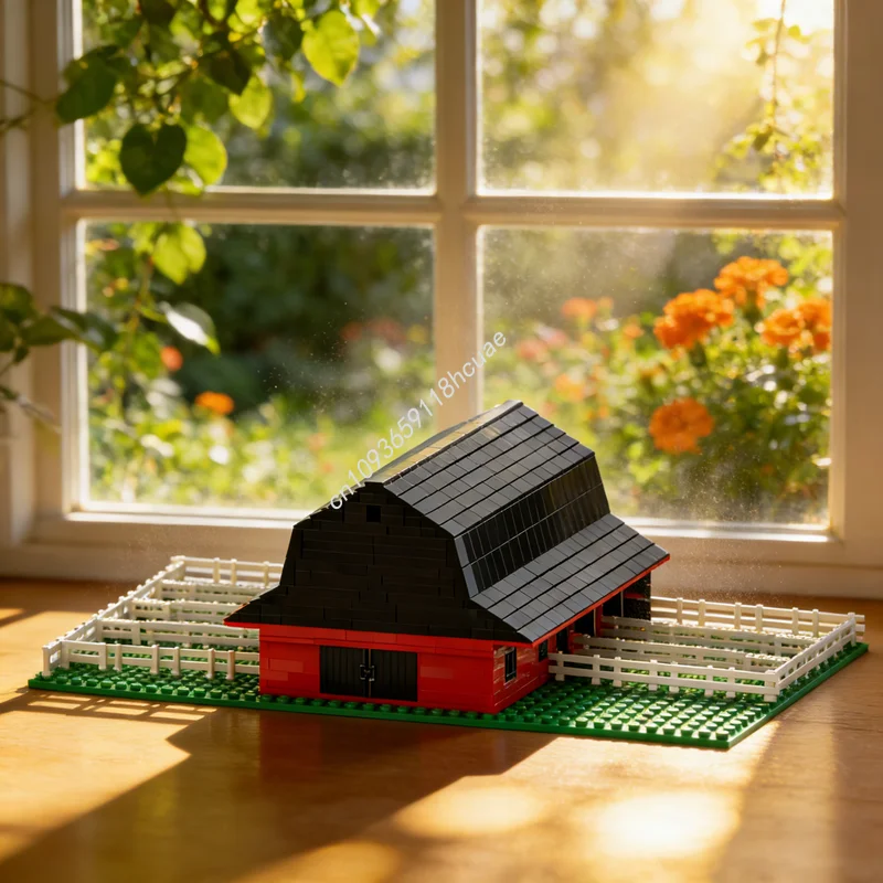

1622pcs MOC Horse Barn City Farm Model Building Blocks Construction DIY Creative Idea Education Christmas Gift Toys Kids Brick