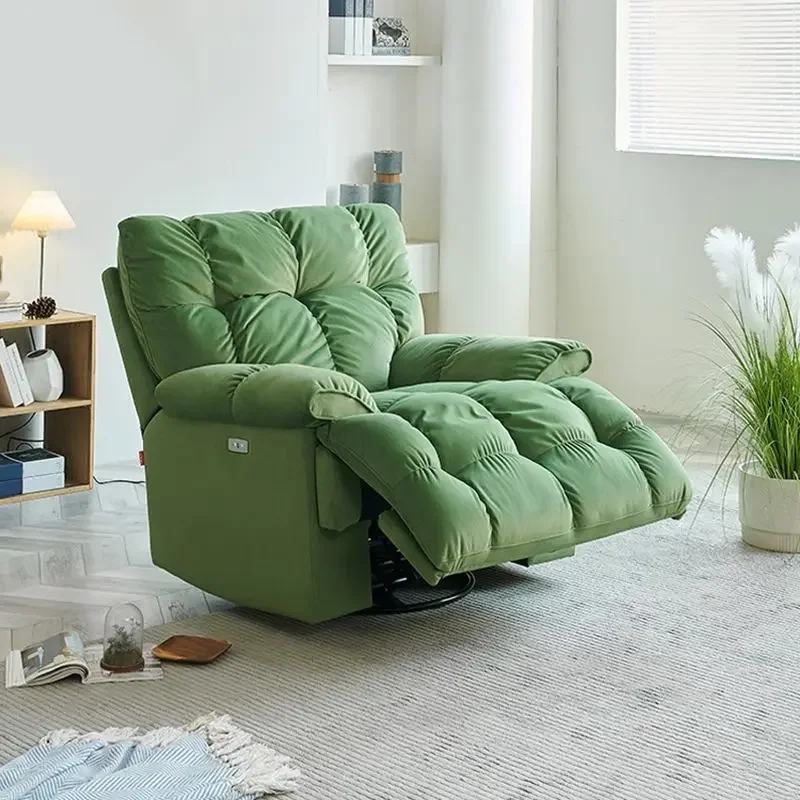 

Furniture Hot Sale Modern Fabric / Leather Electric/ Manual Colorful Living Room Single Recliner Sofa Chair For Commercial