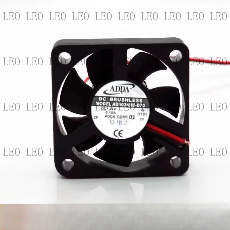 MY For ADDA AD5024HB-D70 5015 DC24V 0.10A 5CM 2-Wire Dual Ball Inverter Cooling Fan