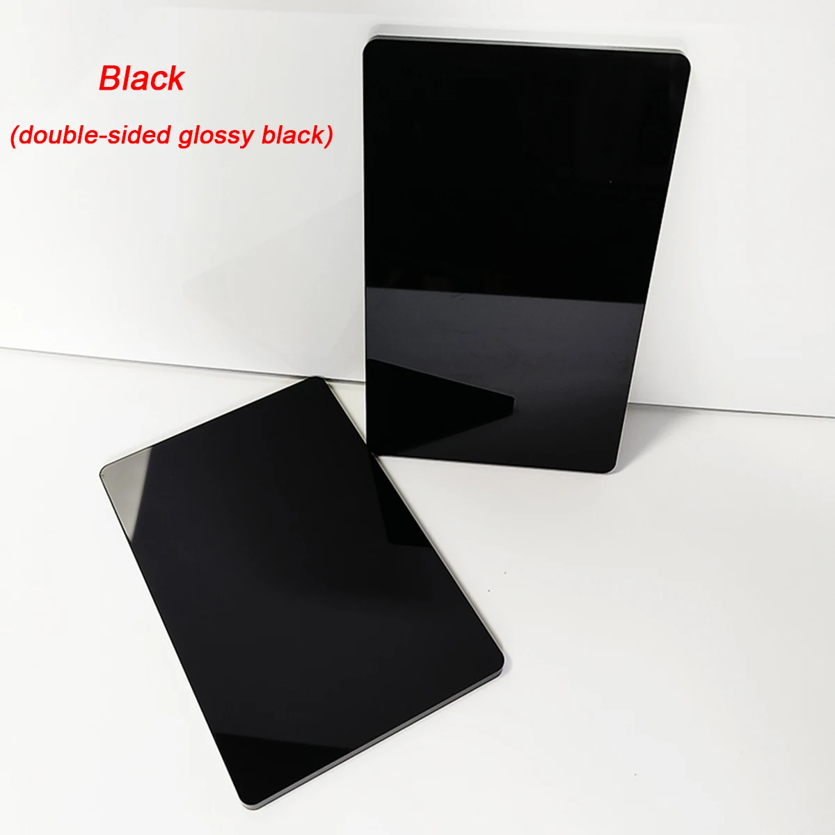 Black Acrylic Board Matte Frosted Mirror Reflection Board Semi Transparent Black Brown Organic Glass Board Custom Processing