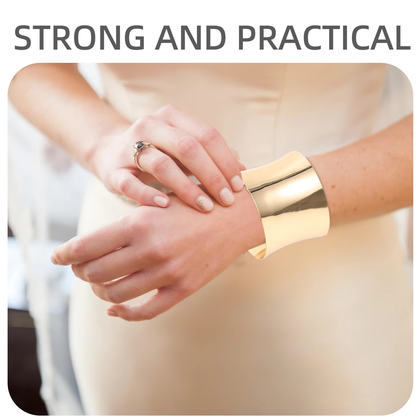 

2 Pcs Geometric Curved Bracelet Charm Bangles for Women Cuff Wide Ring Adjustable Alloy Bracelets Trendy Exquisite