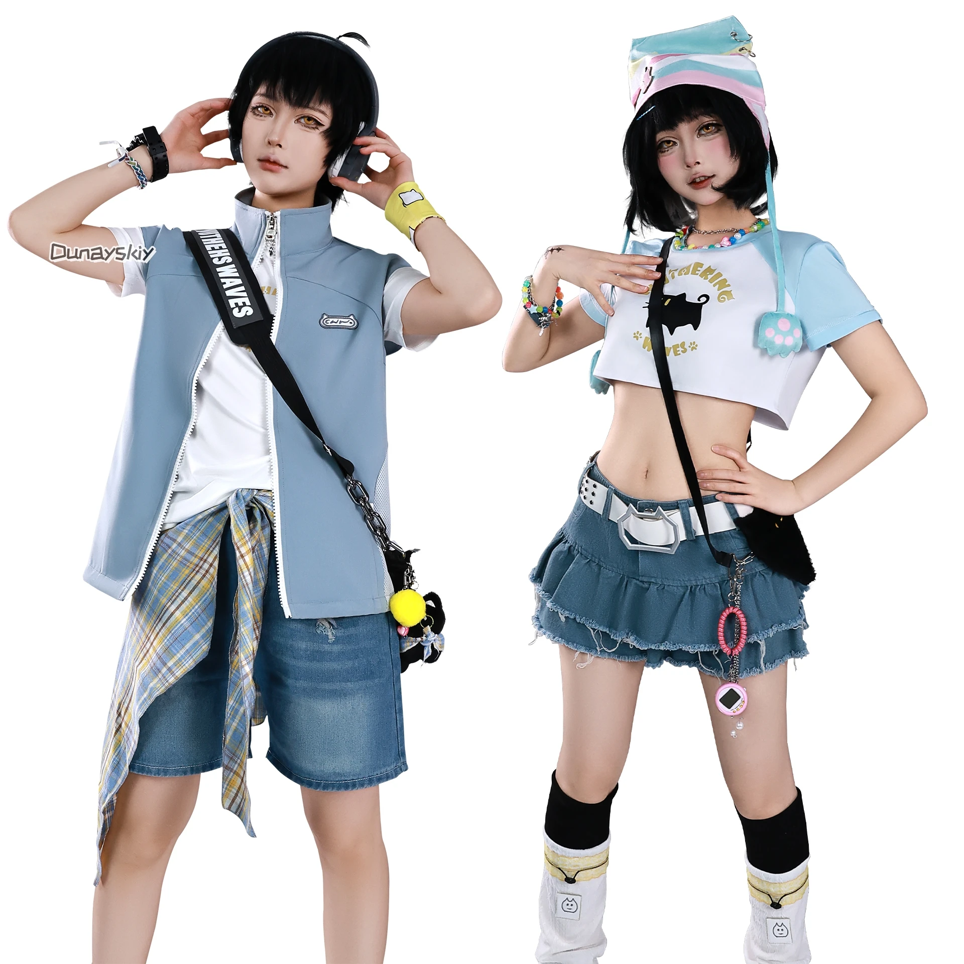 Wuthering Waves Rover First Anniversary Birthday Cosplay Costume Official Game Character Outfit Full Set with Weapons Convention