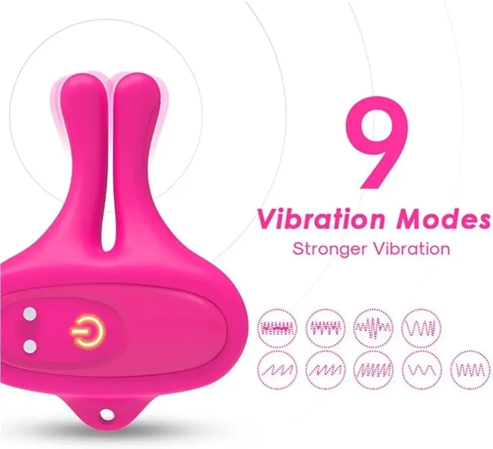 Vibrating Nipple Clamps Vibrator 9 Vibration Modes Magnetic Nipple Stimulation BDSM Adult Sex Toys for Women Couples Pleasure 3
