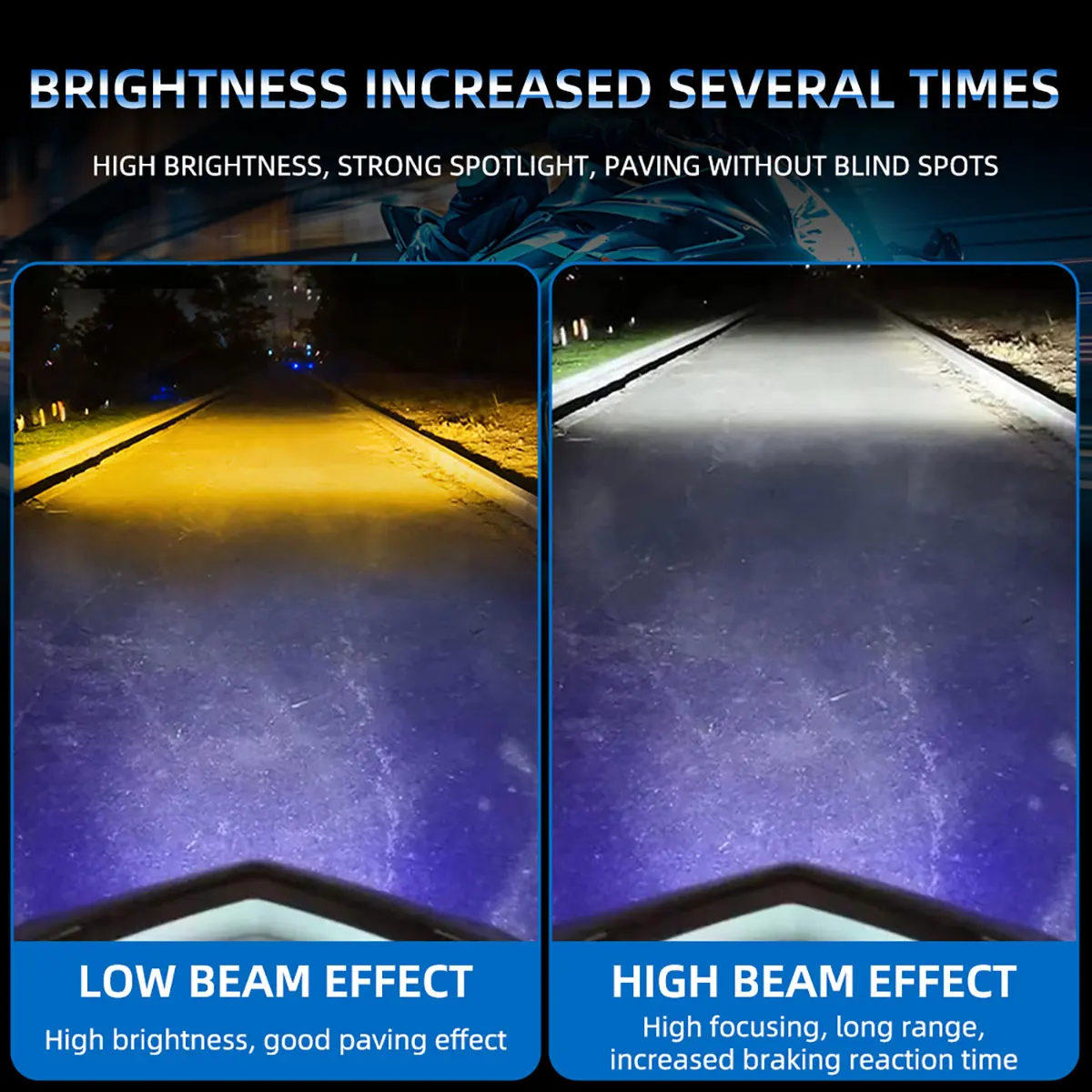 1 قطعة BA20D H4 LED لمبات دراجة نارية المصباح 9-96 فولت الملاك العين فتحة يوم تشغيل ضوء ثنائي اللون مرحبا/لو شعاع 3570 رقاقة 6000LM