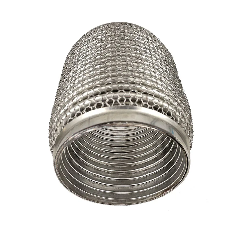 Stainless Steel SUS304 Exhaust Flex Pipes Tube Flex Coupler With Interlock Super Flexible 63x100mm 76x100mm 63*150mm 76*150mm - view 5