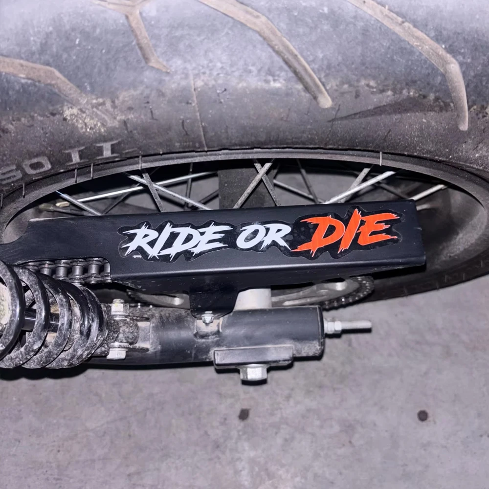 1PCS RIDE OR DIE Motorcycle Stickers Waterproof for Motorbike Helmet DIY Road Bicycle Top Tube Frame Self-adhesive Vinyl Decals gallery 1