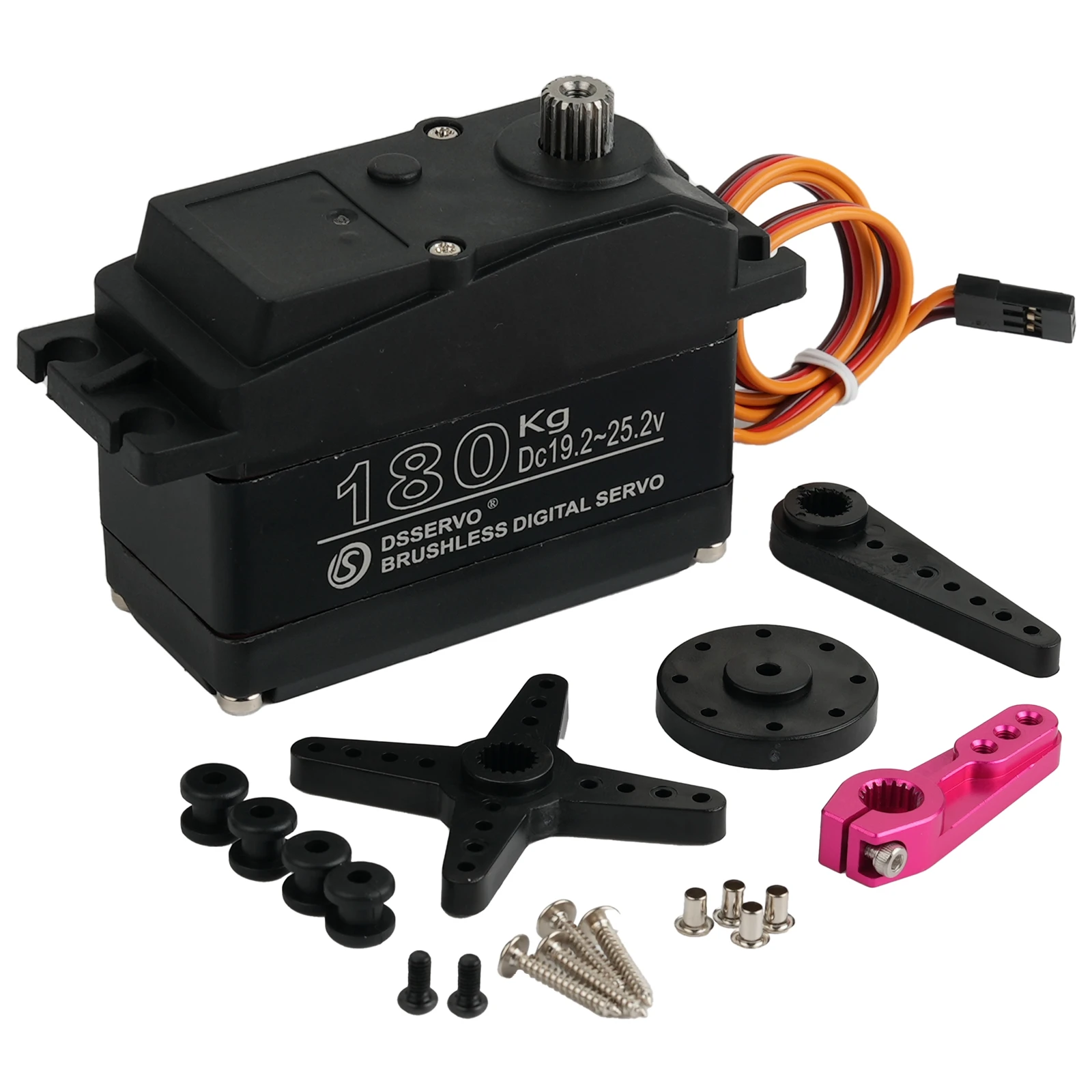 BLS51180 180KG 디지털 서보 24V 브러시리스 180 ° /270 °   레드캣/HPI 바하 5B SS용 메탈 기어