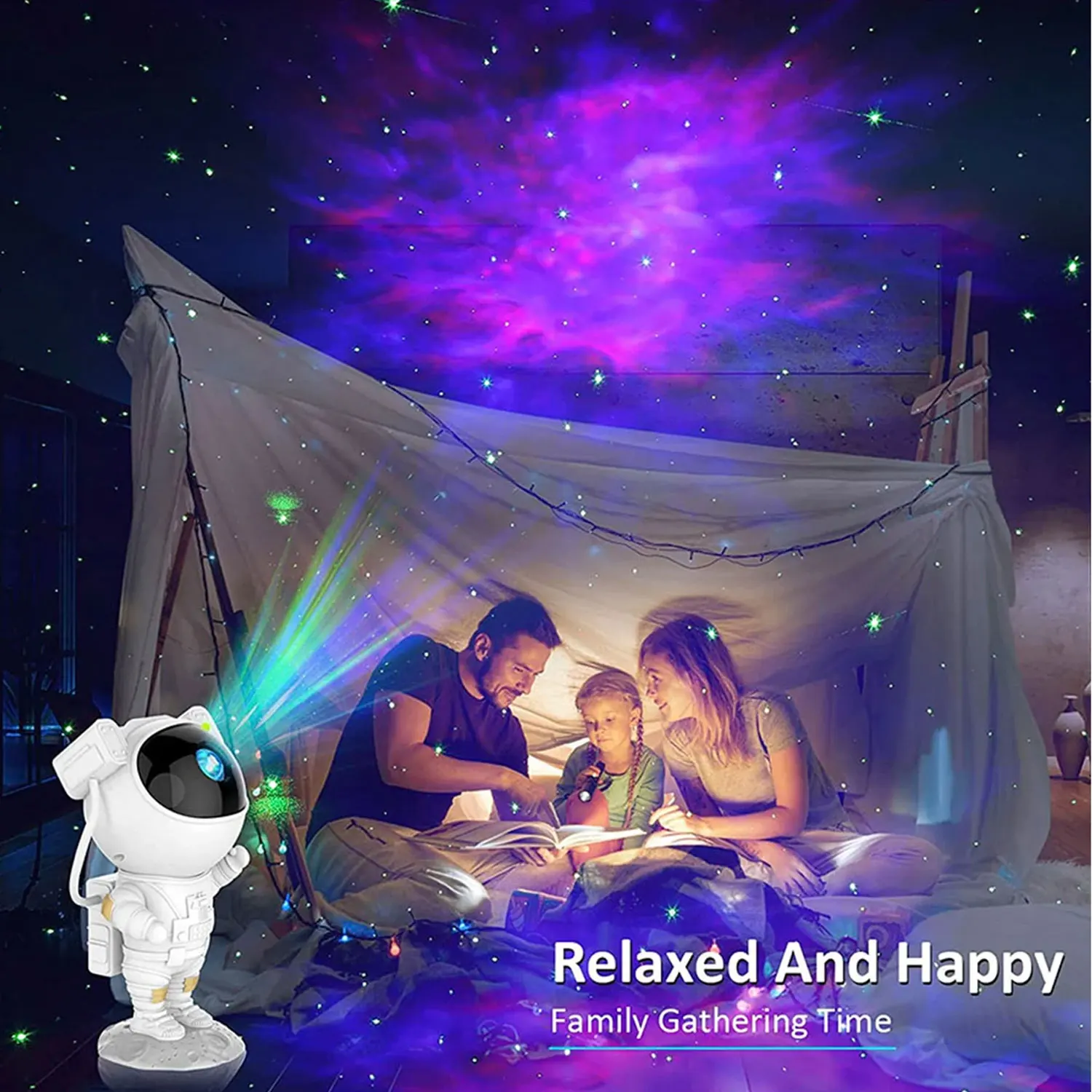 Galaxy Star Astronaut Projector LED Night Light Starry Sky Porjectors Lamp Decoration Bedroom Room Decorative For Children Gifts