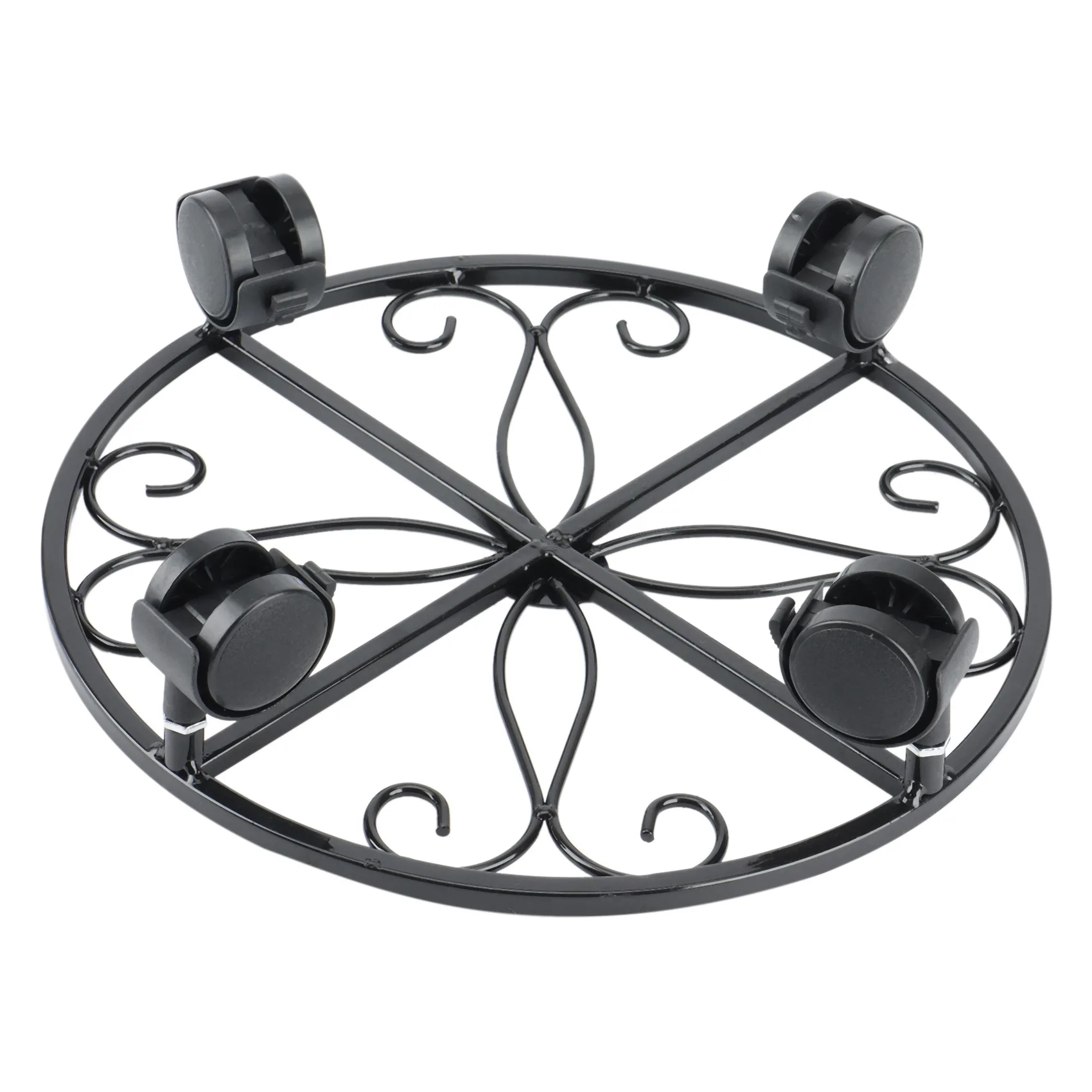 علبة نباتية مع حامل نباتات متدحرج بعجلات، وعاء زهور للحديقة من الحديد شديد التحمل، دوللي نبات بوعاء مع قفل ساخن