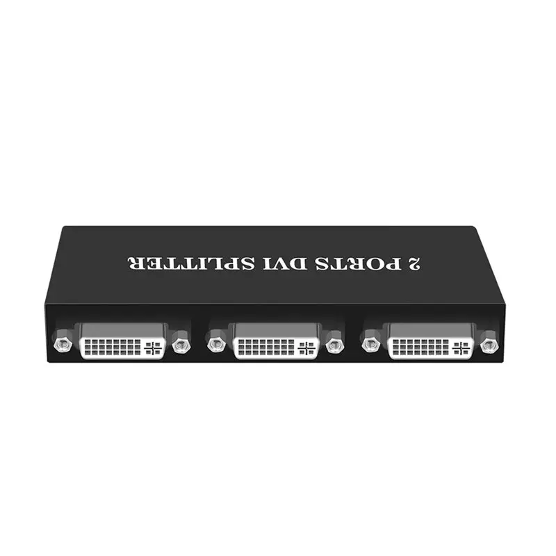 AS95 2X DVI Splitter 1X2 Switcher Extender Adapter DVI-D Male to 2 Female for Dual Monitor
