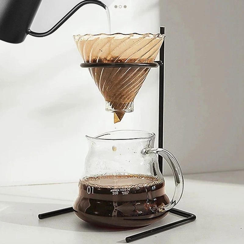 Punch Frame Dripper Stand Coffee Station Coffee Brewer Stand Coffee Filter Cup Rack Funnel Maker Rod
