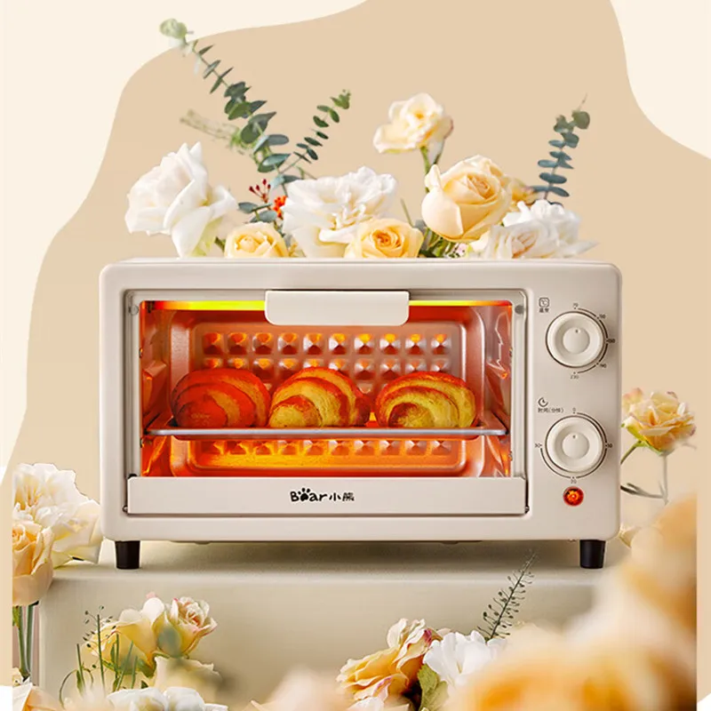 

Electric Oven Household Multifunctional 10L Mini Capacity S-shaped Heating Tube Timing Temperature Control Oven 220V