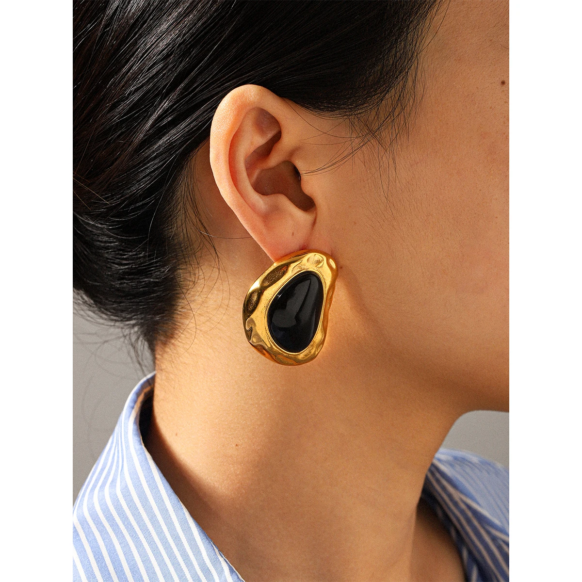 

Vintage Colorful Punk Metal Earrings Sweater Matching Statement Jewelry Women's Fashion Accessories Perfect Gift Choice