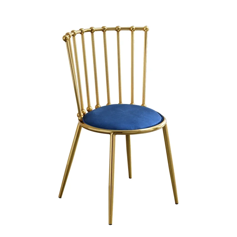 

Nordic Designer Luxury Dining Chairs Gold Legs Unique Banquet Back Support Dining Chairs Lounge Dine Soft Sillas Indoor Supplies