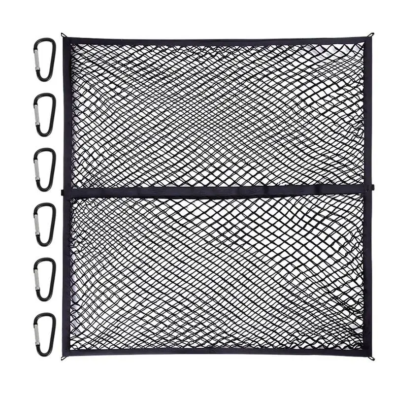 

Сетка для багажника автомобиля, гибкая сетка для багажника, волшебная наклейка, глобальная сумка для хранения, карманная клетка, автомобильный Органайзер, сумка на спинку сиденья