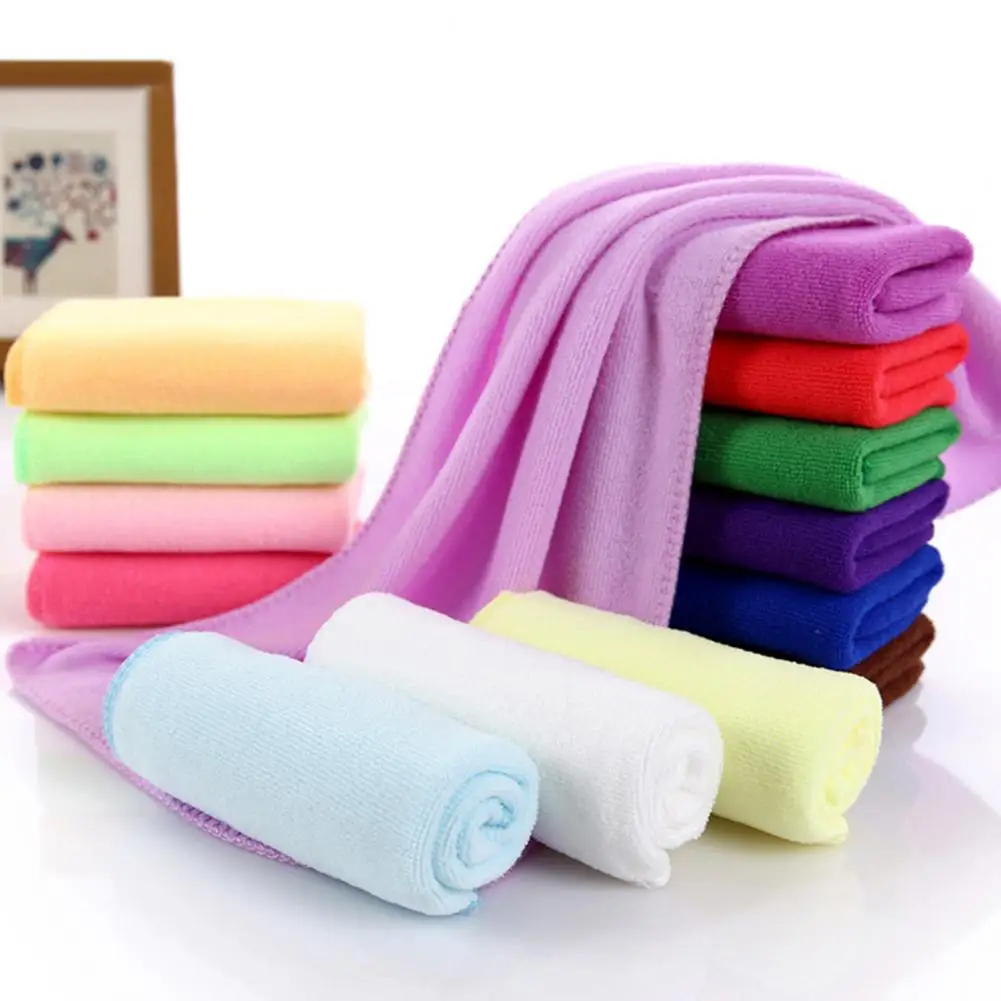 Microfiber Car Cleaning Towel Thin Microfibre Washing Cloths Dishcloths Rag Absorbent Towel Plush Home Kitchen Cleaning Towel