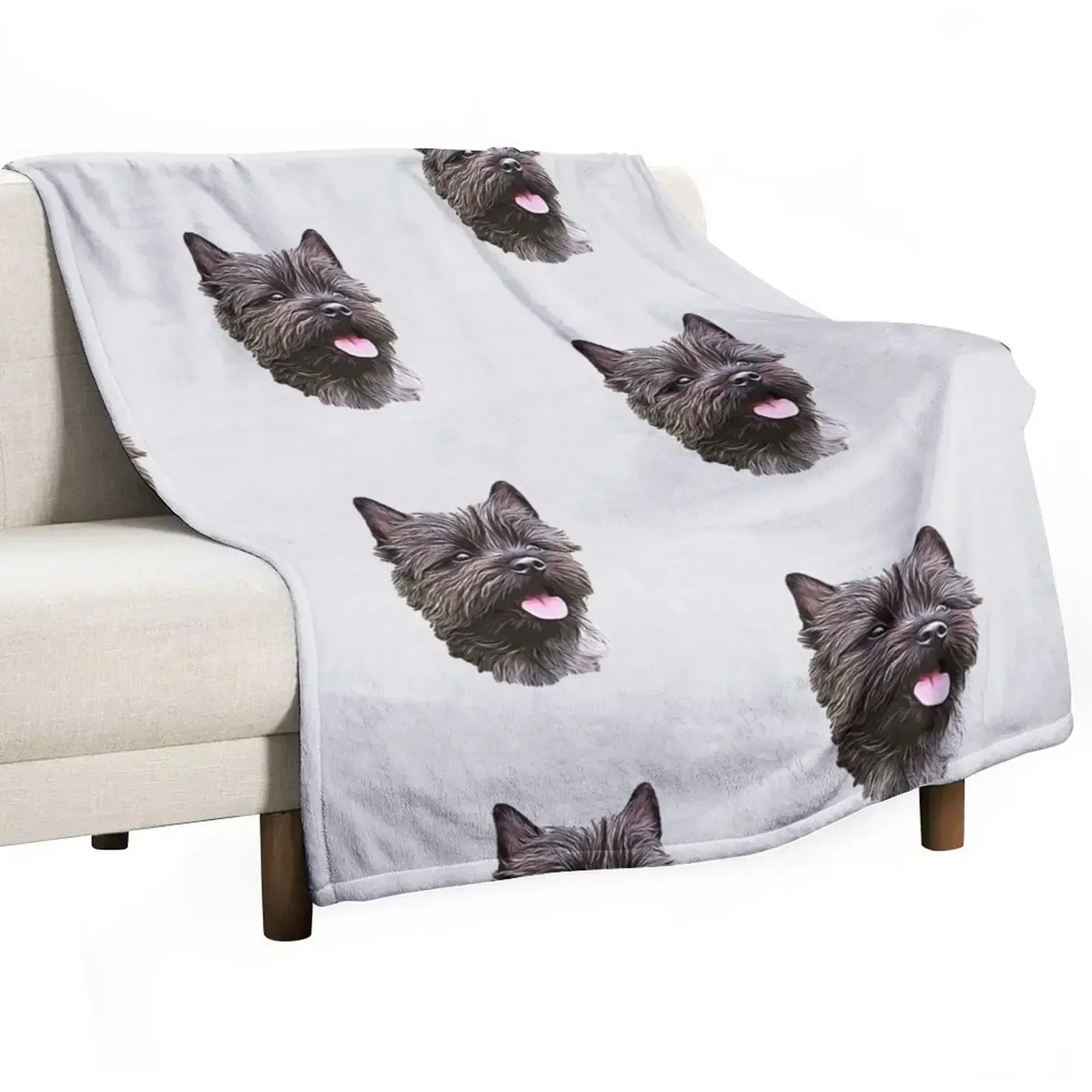 Cairn Terrier Cutie Throw Blanket Stuffeds Weighted Camping Blankets