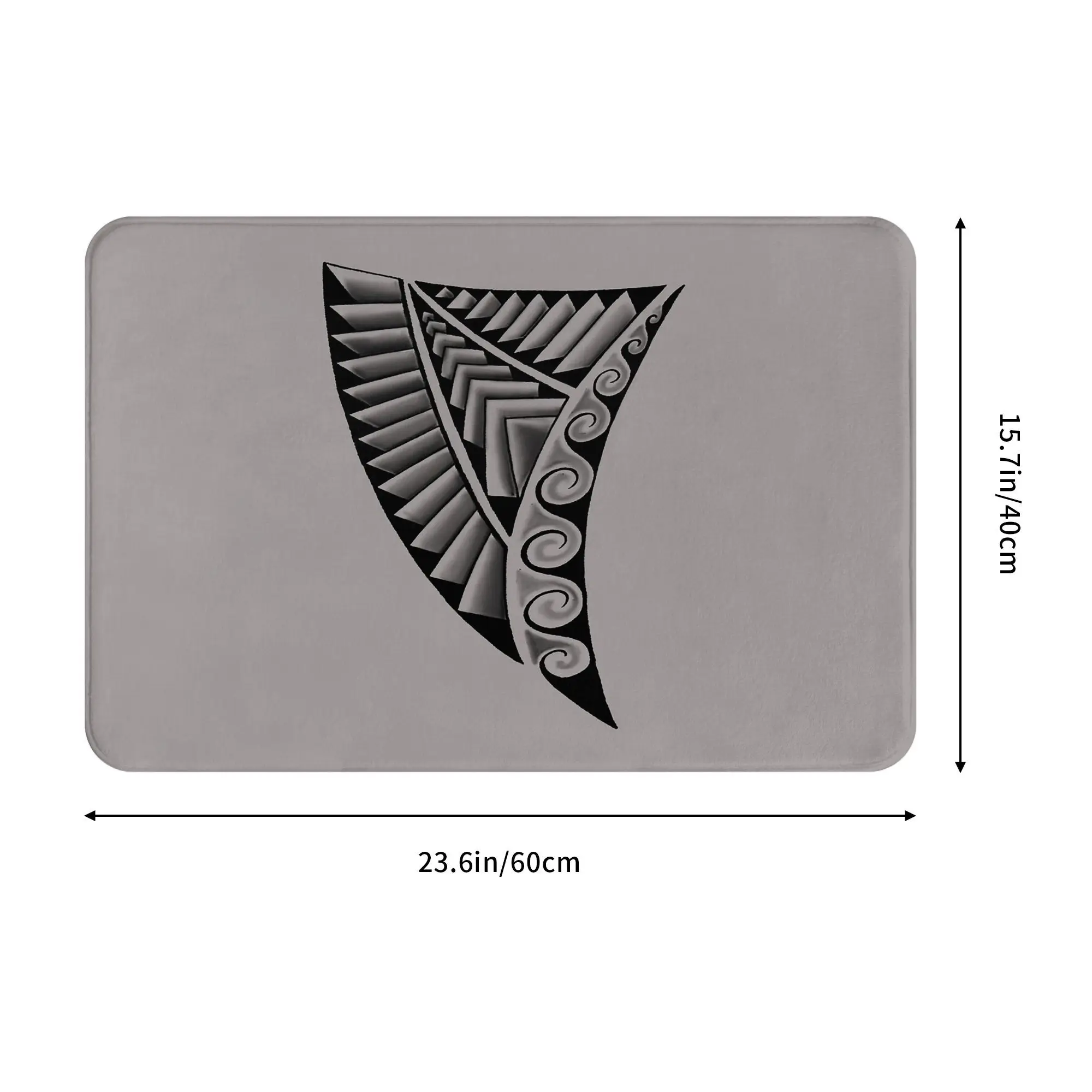 polynesian triangle Anti-slip Doormat Floor Mat Sand Scraping Carpet Rug for Kitchen Entrance Home Bathroom Footpad Mats