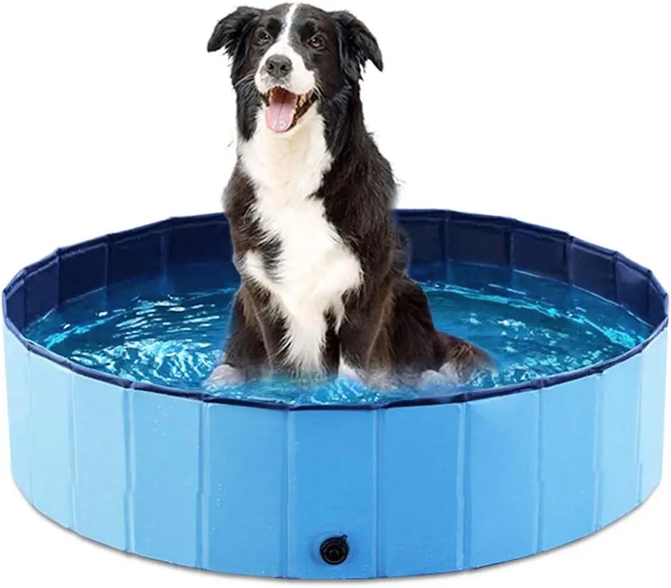 

Foldable Pet Bath 5.25ft Large Size Can Be Used for Dog Cooling and Play, Suitable for Small, Medium and Large Dog Pet Pools