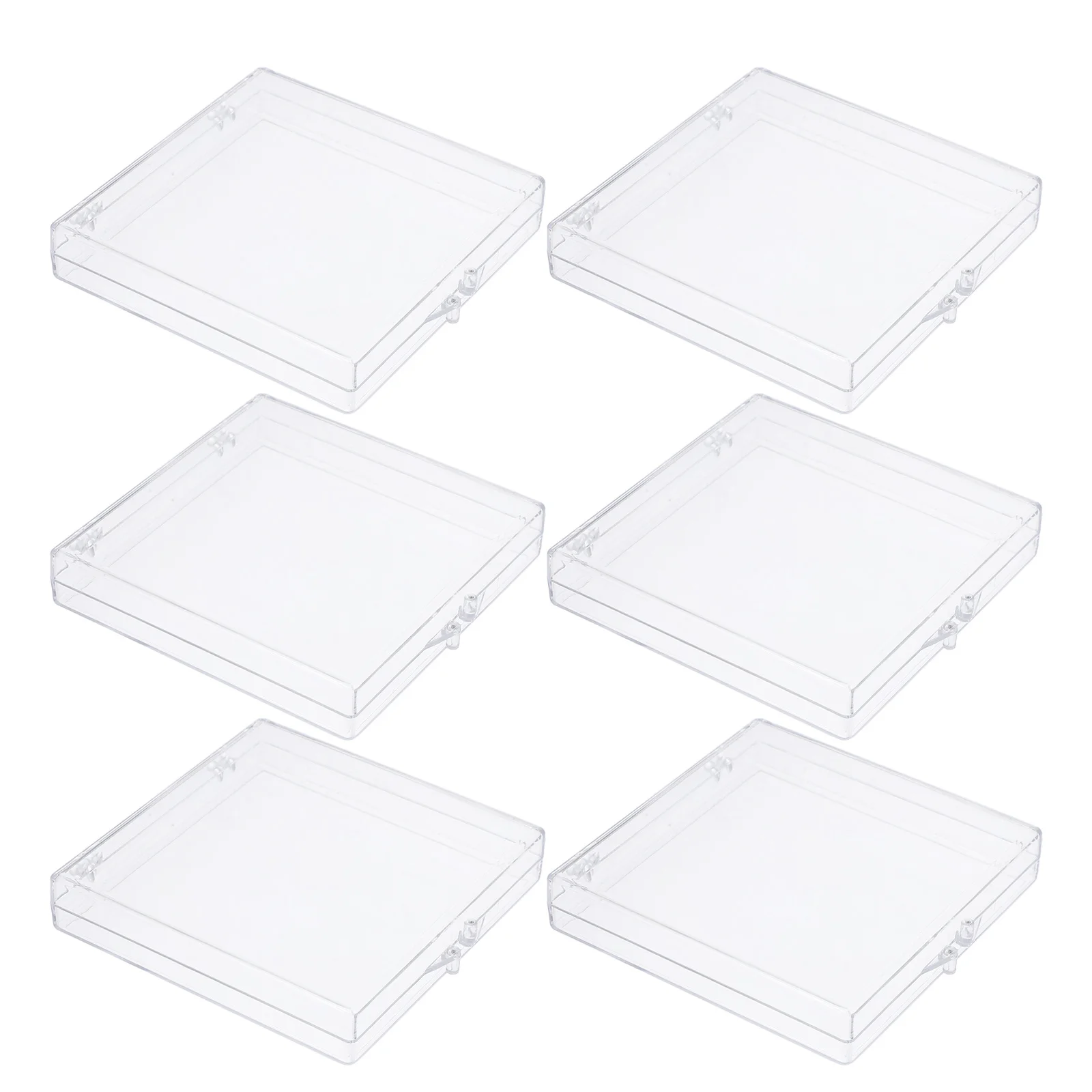 

6pcs Butterfly Specimen High Transparency Plastic Display Case Sealed Storage For Small Specimen Box
