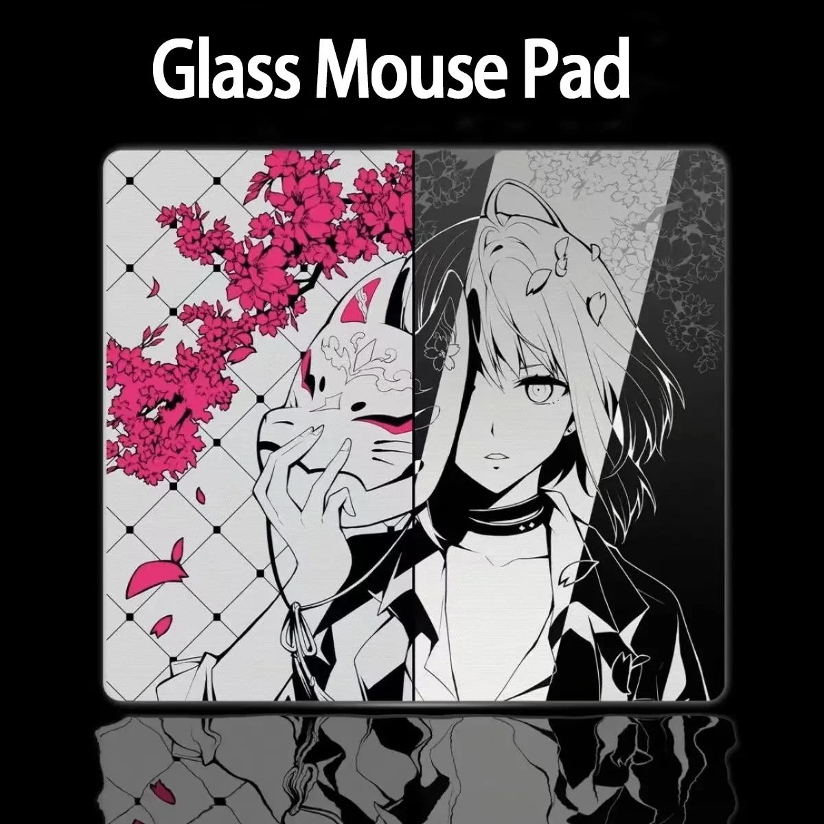 

Стеклянный игровой коврик для мыши Esports Girl SOAR YUME, гладкая матовая поверхность, настольный коврик, закаленное обновление, FPS, офисные аксессуары, коврик для мыши