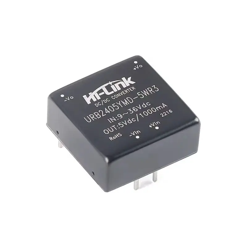 5/1PCS HLK-5D2405A DC stabilized isolated power module 24V to 5P5W DC-DC step-down module power supply URB2405YMD-5WR3