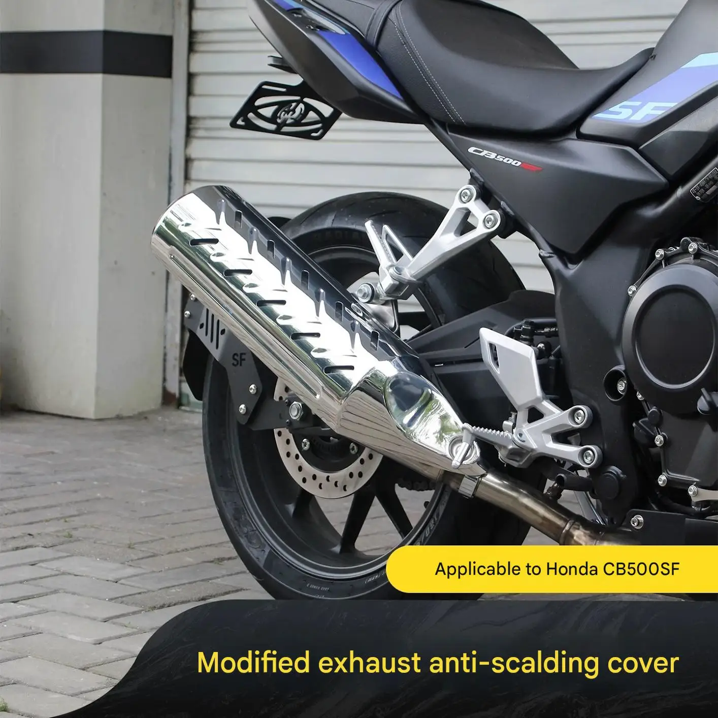 For Honda CB500SF Super Four Stainless Steel Exhaust Heat Shield Vehicle Exhaust Pipe Contour Fit Enhances