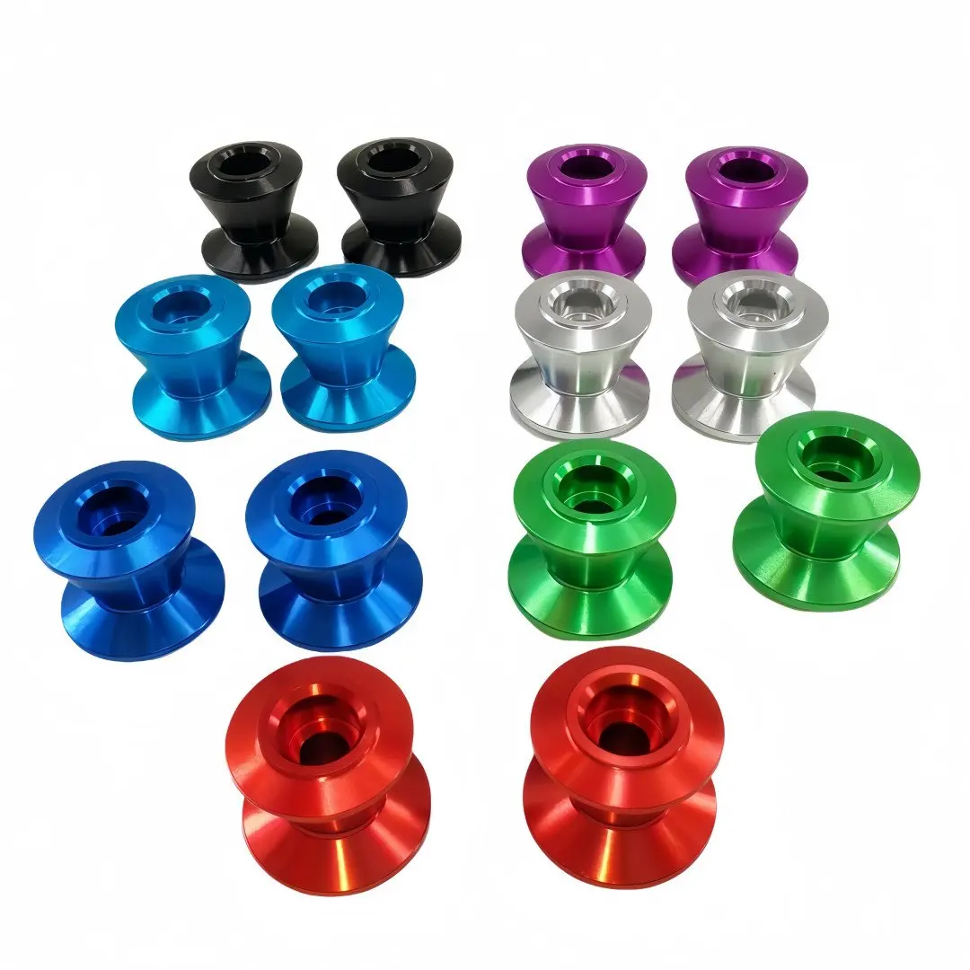 Self-made Tamiya four-wheel drive vehicle modification parts 13-12mm aluminum alloy 2-stage guide wheels, Yaling double-head gui