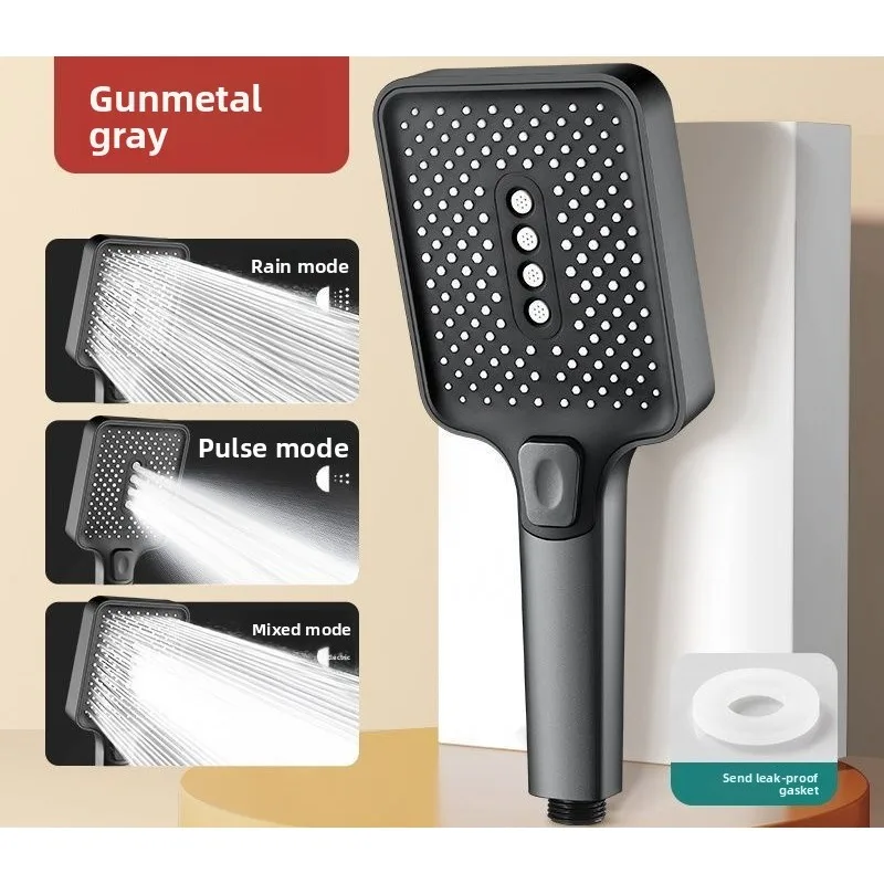 

Adjustable Shower Head 3 Mode Rainfall Shower Large Flow Showerhead High Pressure Water Saving Shower Mixer Bathroom Accessories