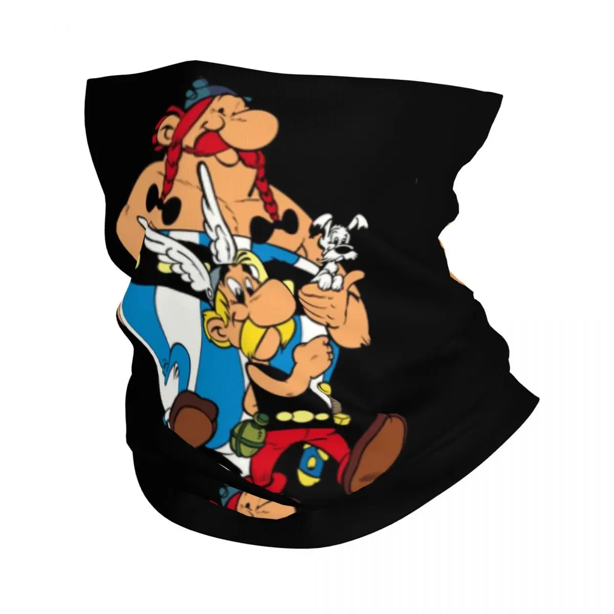 Asterix En Obelix Bandana Nek Gaiter Uv Bescherming Gezicht Sjaal Cover Mannen Retro Stripboek Cartoon Grappige Hoofdband Buis Bivakmuts