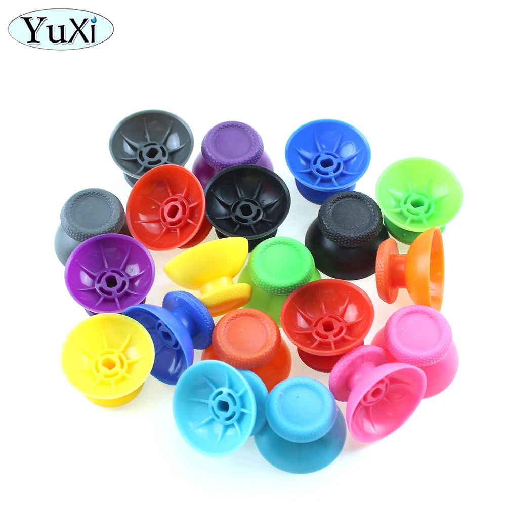 2Pcs For PS5 3D Analog Joystick Buttons Thumbsticks Grip Caps Cover Colorful Keys For PlayStation 5 Controller Replacement Parts