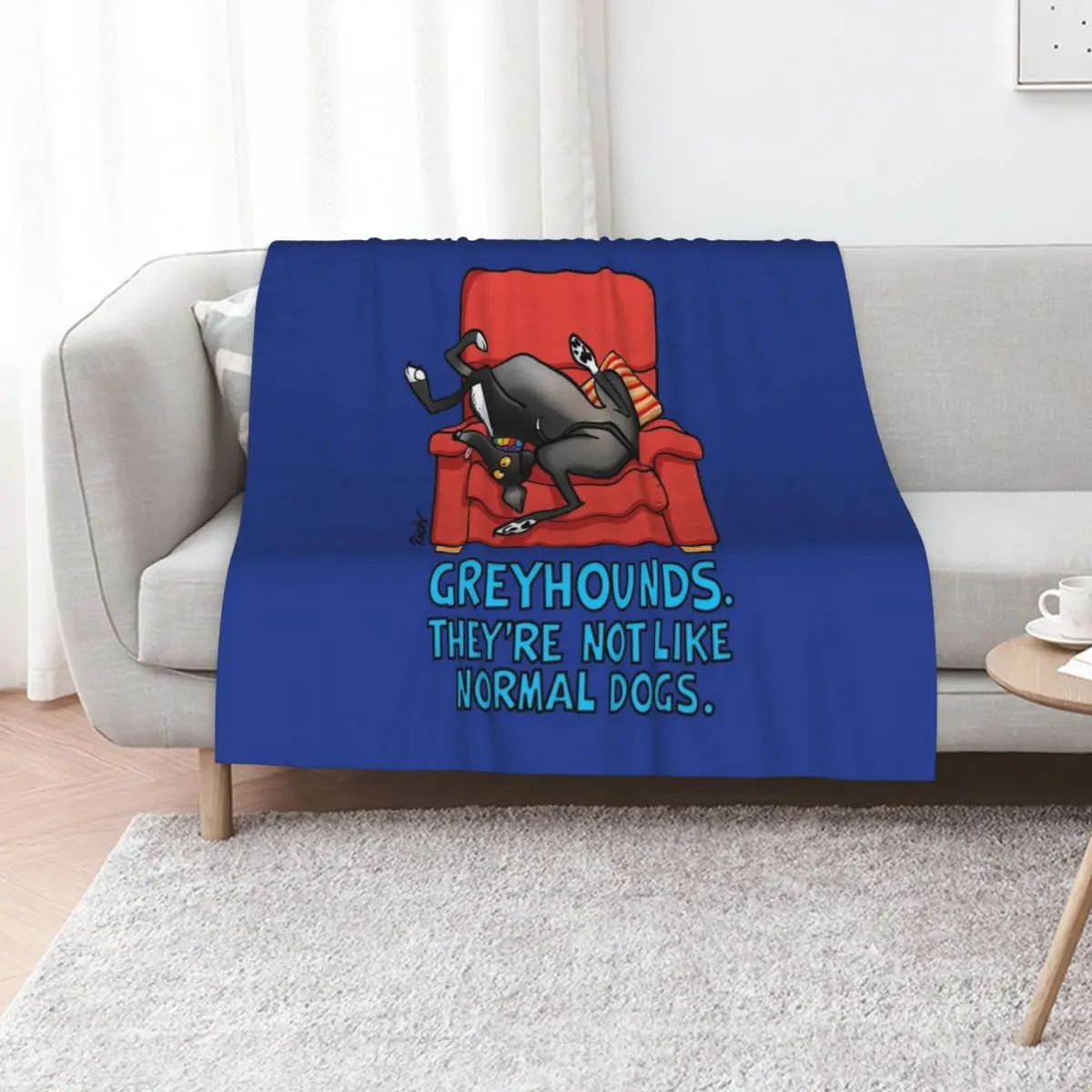 They're not like normal dogs Throw Blanket Shaggy Stuffeds Blankets For Bed Giant Sofa Flannel Fabric Sleeping Bag Blankets