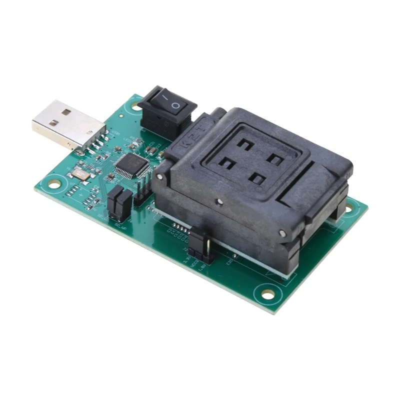 안정적인 eMMC153/169 USB 칩 테스트 스탠드, 정확한 데이터 복구 및 전자 수리용 USB 프로그래밍 스탠드