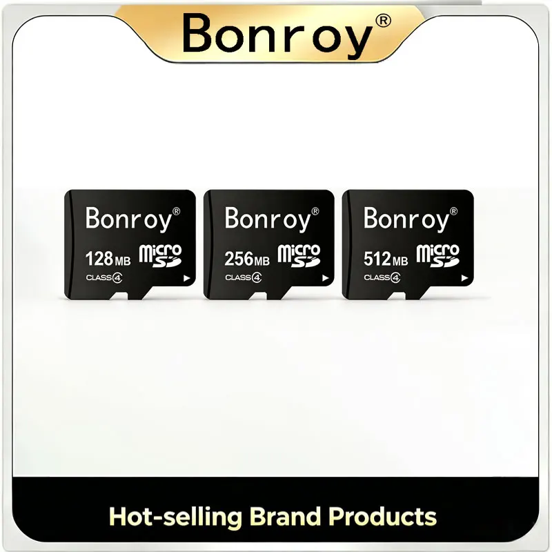 Bonroy 5Pcs Micro TF Mini SD Card Class4 128MB 256MB 512MB Flash Memory TF Card For Phone Camera Surveillance Device Storage