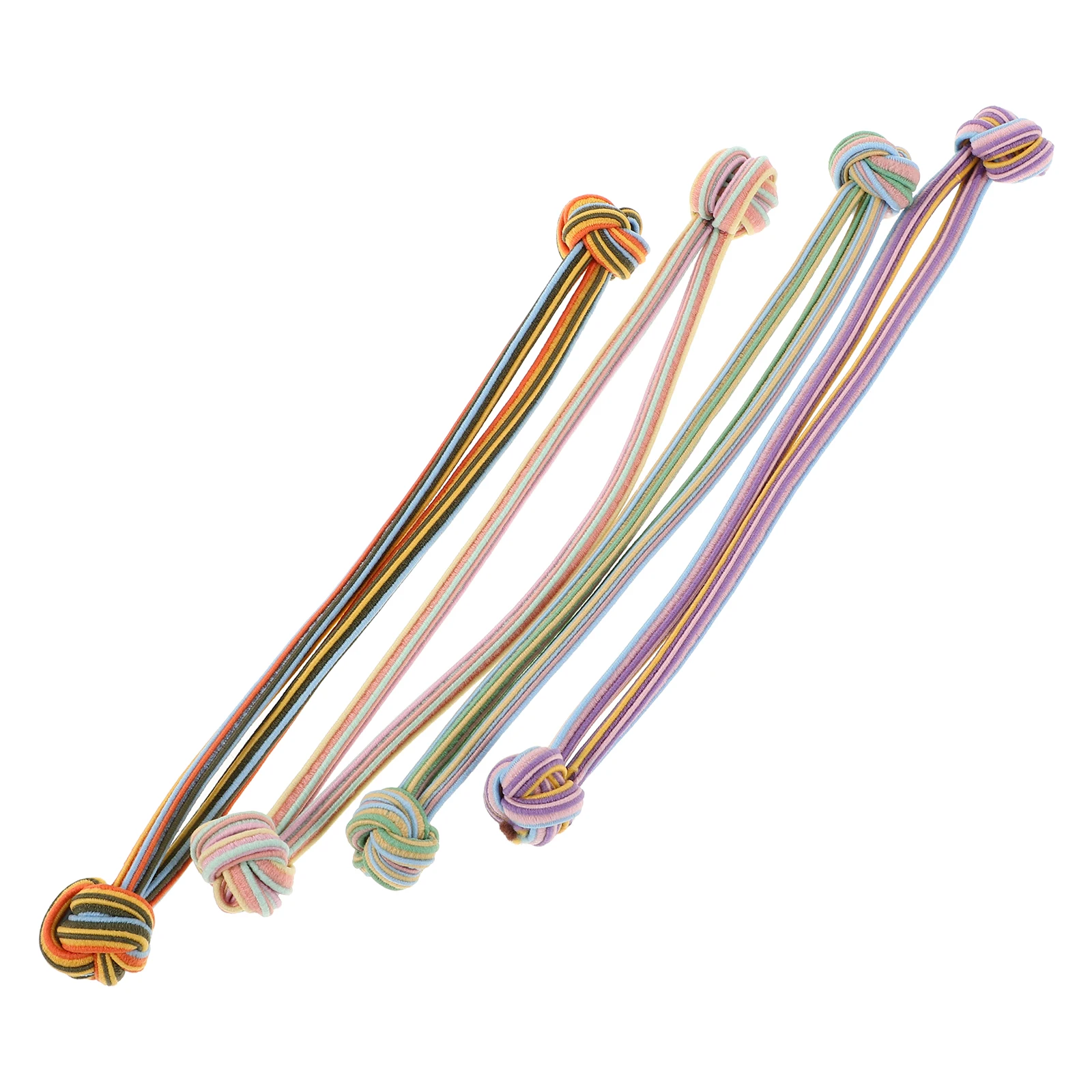 

4pcs High Elasticity Hair Fabric Ties Durable Cloth Rope Accessories Women Girls Bulk Various Colors Ponytail Holder