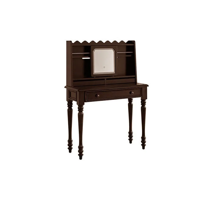 American retro solid wood dresser, master bedroom dresser, mirror desk, French desk dresser integrated