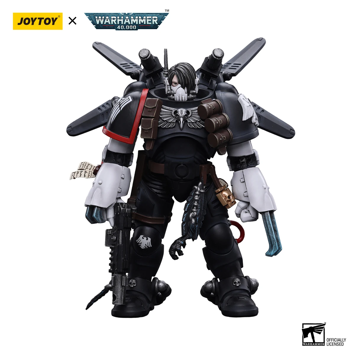 JOYTOY 1:18  Action Figure Whammer 40K Raven Guard Chapter Master Kayvaan Shrike Anime Collectible Model gift Free Shipping