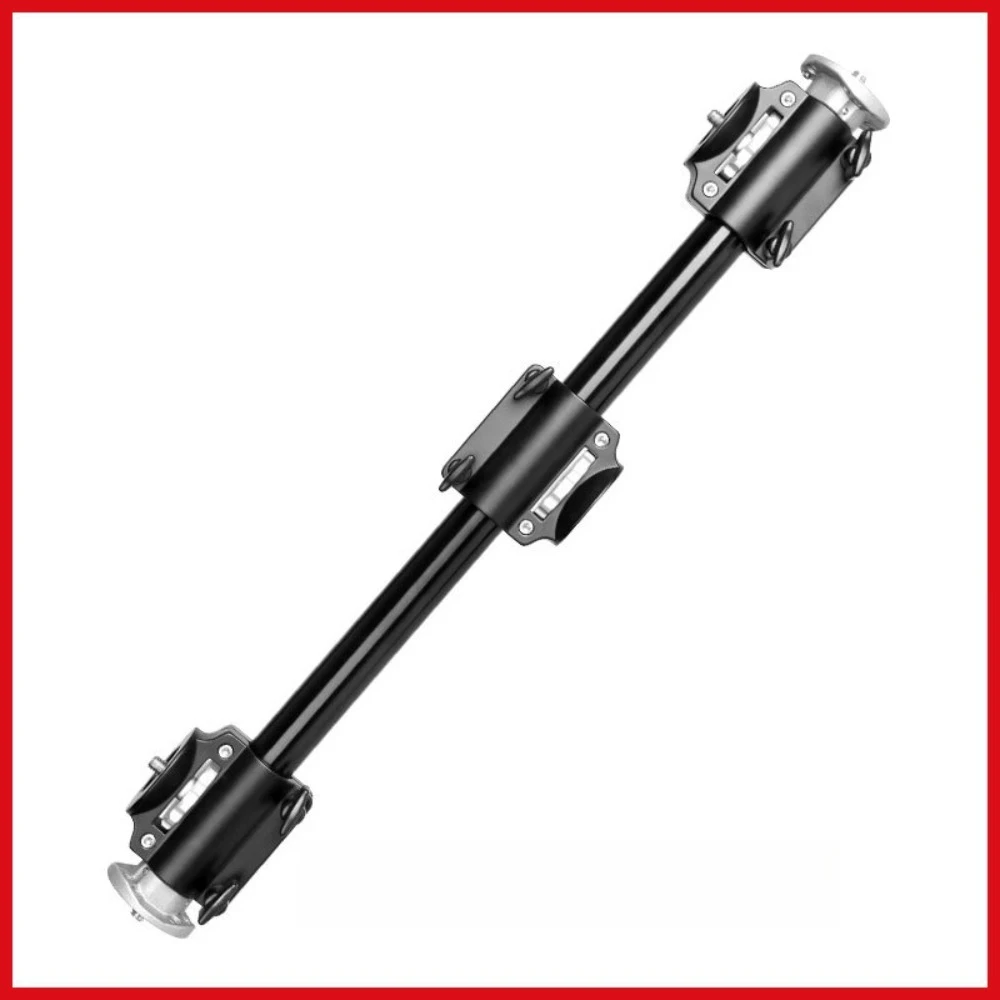 Tripod Extension Arm, 62cm Four-Head Horizontal Camera Boom Arm, Metal Overhead Mount for Top-Down and Horizontal Shooting