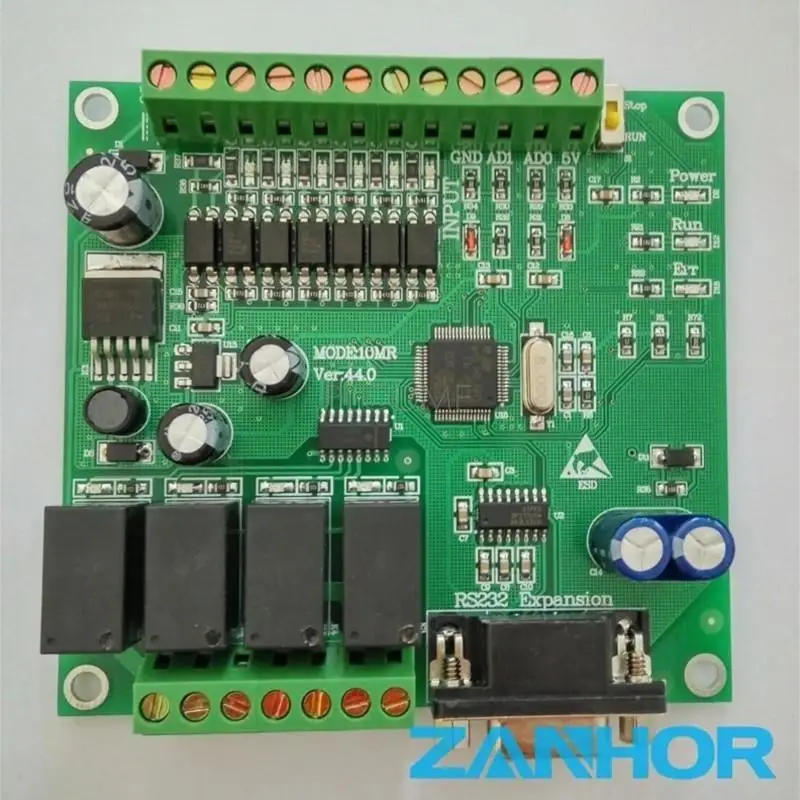 لوحة تحكم PLC لميتسوبيشي ، مودبوس RTU مع حقيبة ، FX1N ، FX2N ، 10MR ، 10MT ، 14MR ، 14MT ، 20MT ، 2AD ، 0-10V ، RS232 ، RS485