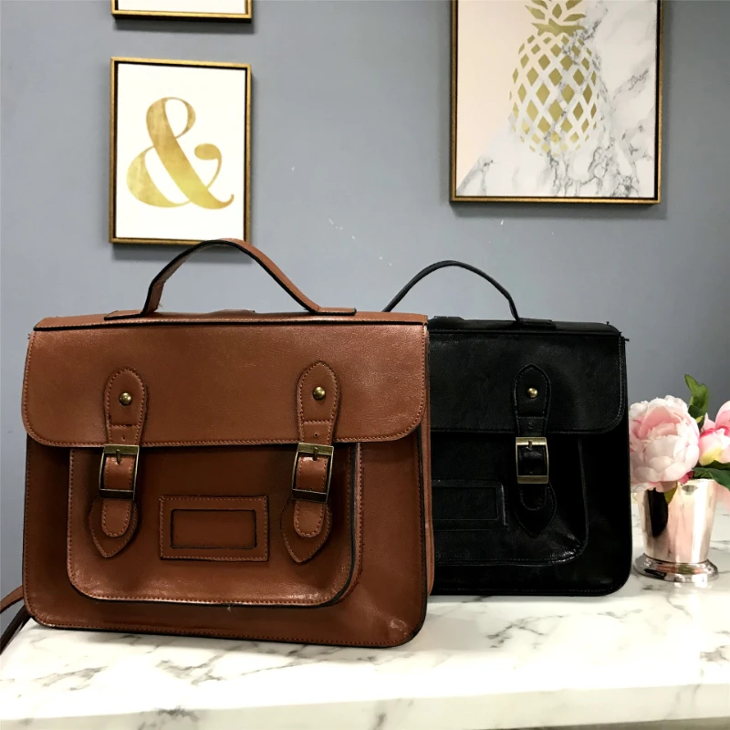 

College Style Women Messenger Bag Large Capacity Ladies Portable Backpack Tote Handbags Retro Design Female Shoulder Bags