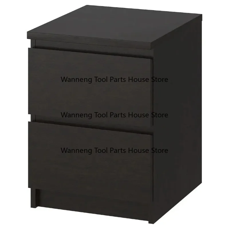 European Modern New Wooden Bedroom Furniture  NFC Bedside   Safe 2 Drawer Cabinet Bedside