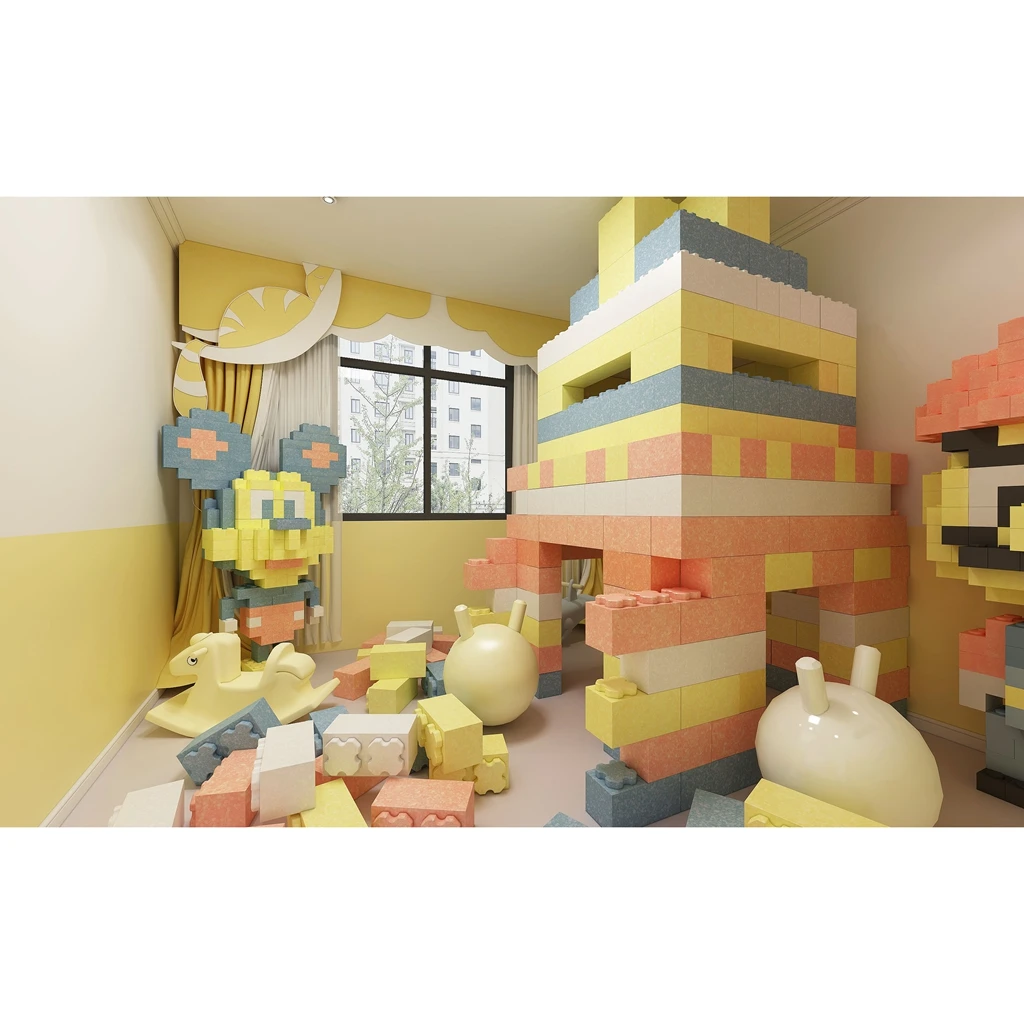 معدات ملعب داخلية مخصصة للأطفال الصغار في الحديقة، مسرح صغير، مجموعة لعب تفاعلية للأطفال، مسرح تظاهري