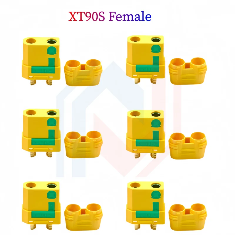 XT90/XT90S Male to Female Adapter for Car Lipo Battery Large Current Model Aircraft Plug with Resistance to Prevent Sparking