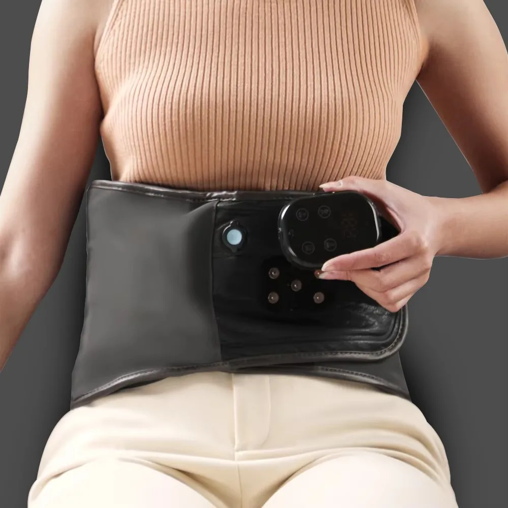 STLFMulti-Function التدفئة بيان الإغاثة كرسي داعم للفقرات القطنية حزام خصر التدفئة اللاسلكية الاهتزاز مدلك الخصر لتخفيف آلام الظهر #2