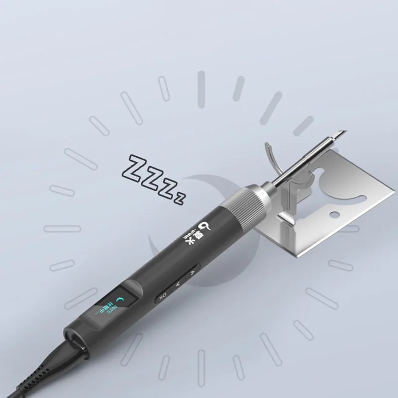 IFIRE Type-C 100W Max Portable soldering iron Adjustable temperature Intelligent soldering station used C210 soldering iron tip