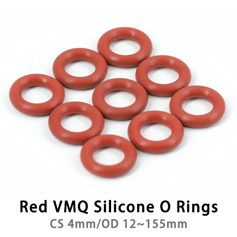 10/50Pcs Red Silico…