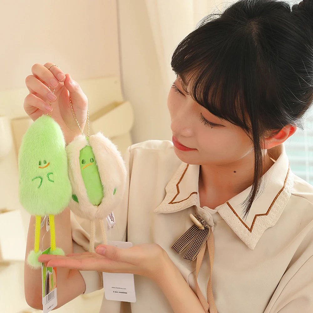 Imitation Nut Series Melon Seeds Plush Toys Cartoon Pistachio Sunflower Seed Snow Pea Dolls Bag Pendant Cartoon Gifts