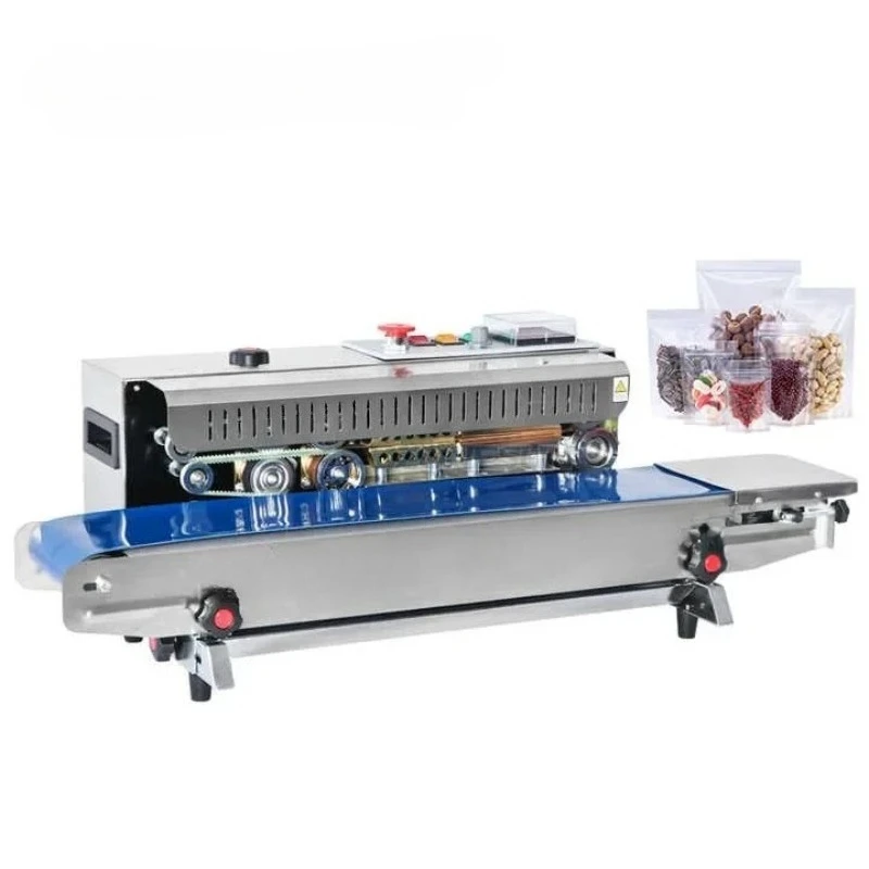 

FR-900 Stainless Steel Automatic Continuous film sealing machine, plastic bag package machine, Expanded food band sealer