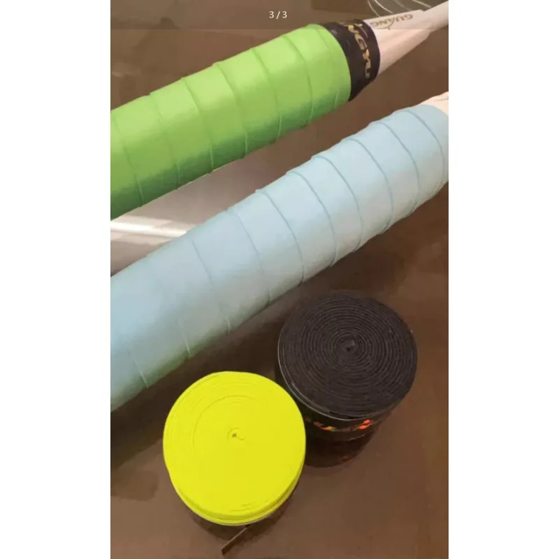 

1 шт., нескользящая противоударная лента Tacky Grip для ракеток для бадминтона, впитывающая пот обертка с эластичностью, клей для ручного бадминтона